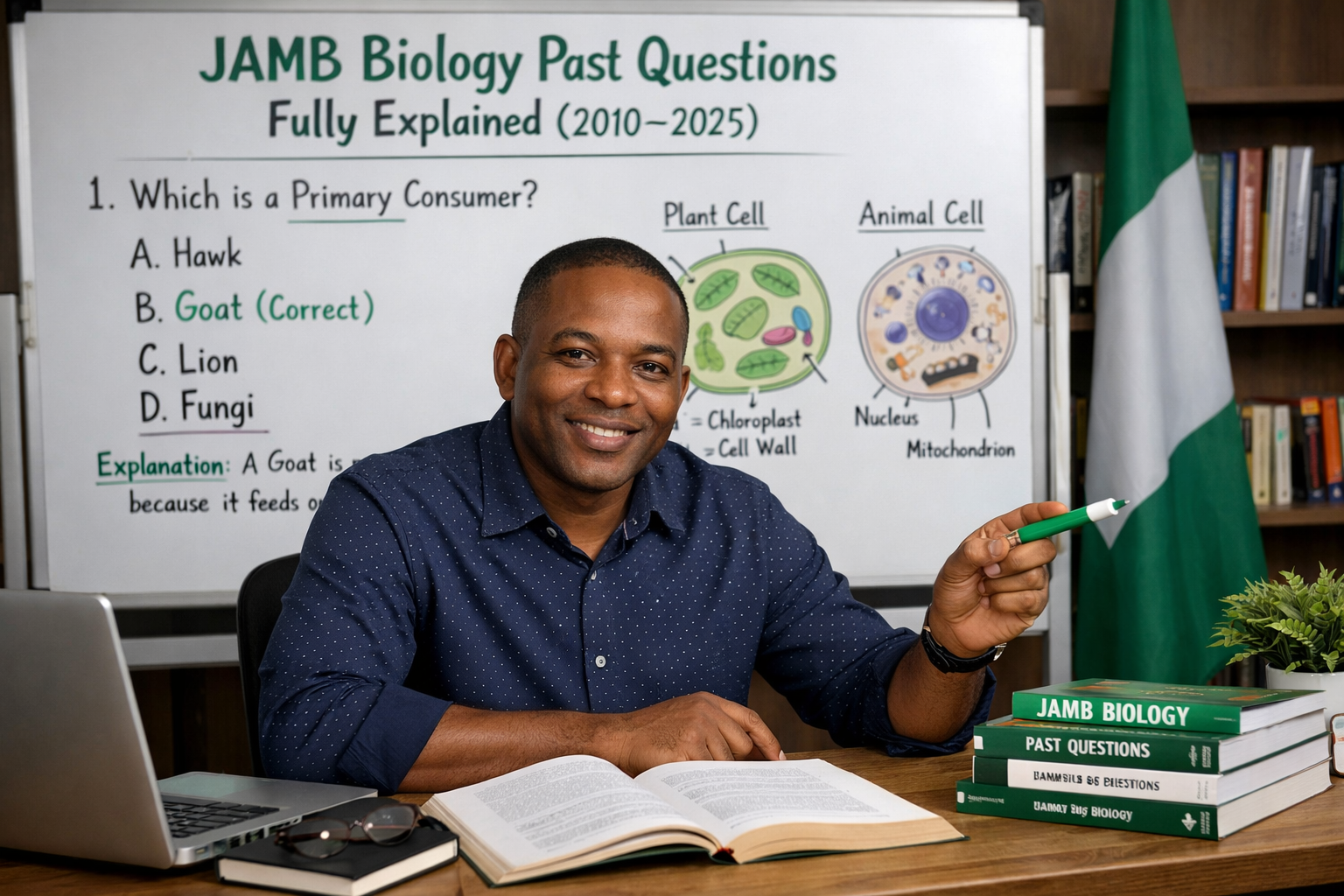 JAMB Biology Past Questions Fully Explained (2010–2025)- Free Download