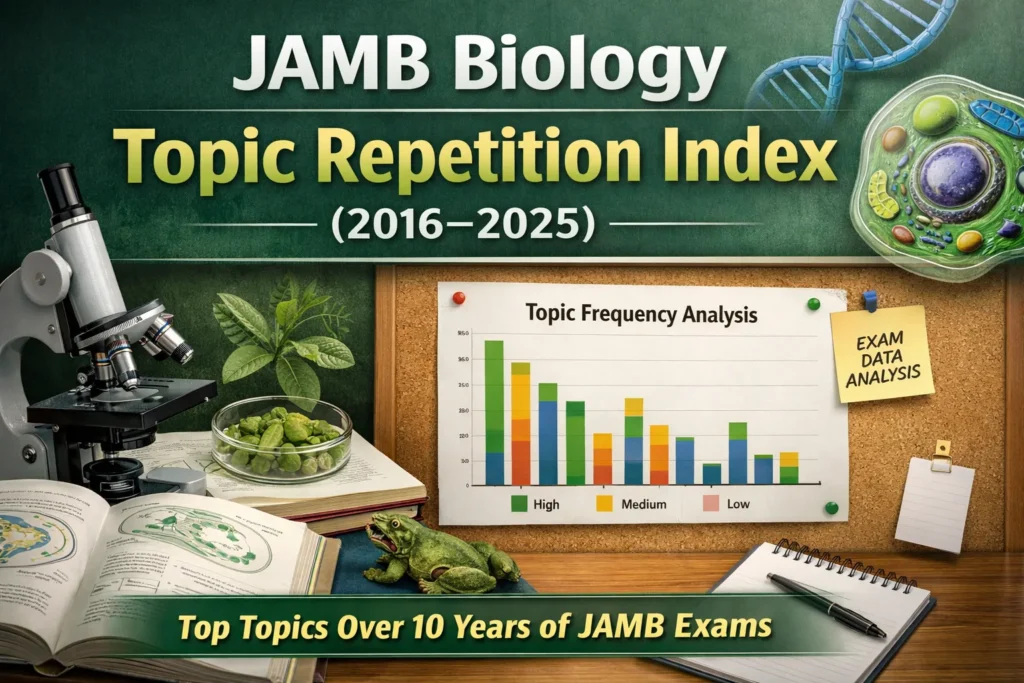 JAMB Biology Topic Repetition Index (2016–2025): Evidence-Driven Exam Trend Report