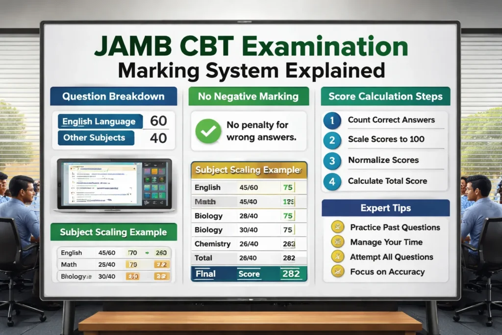 JAMB Marking Scheme Explained for 2026 Candidates