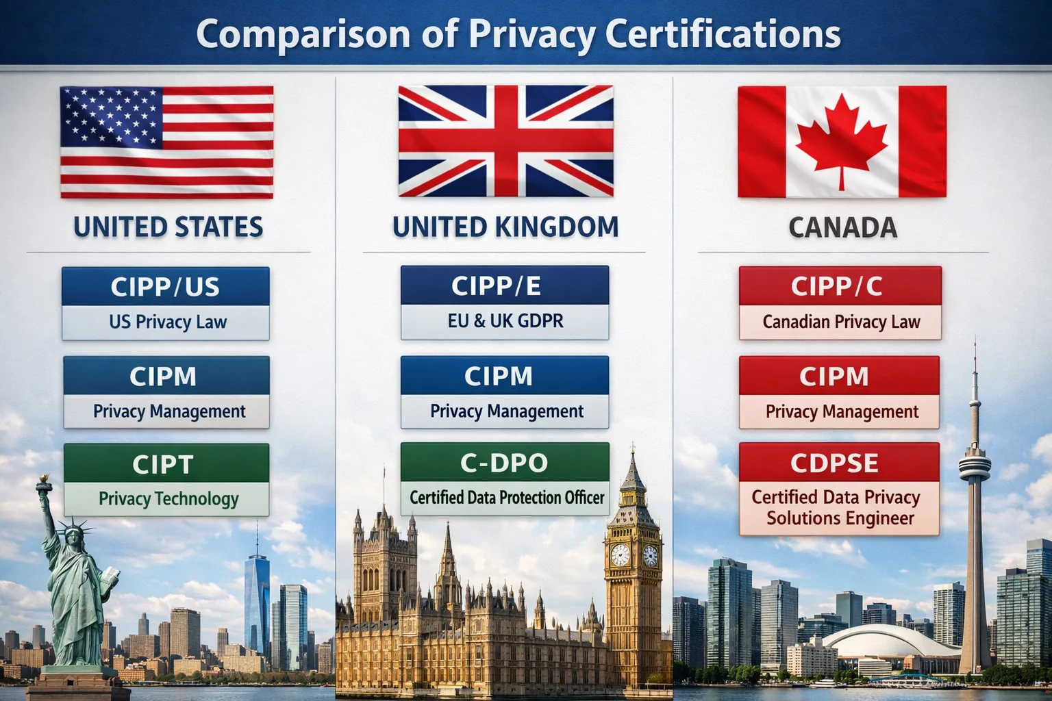 Best Data Privacy Law Certification and Educational Pathways for Aspiring Privacy Lawyers in the US, Canada & UK 2026