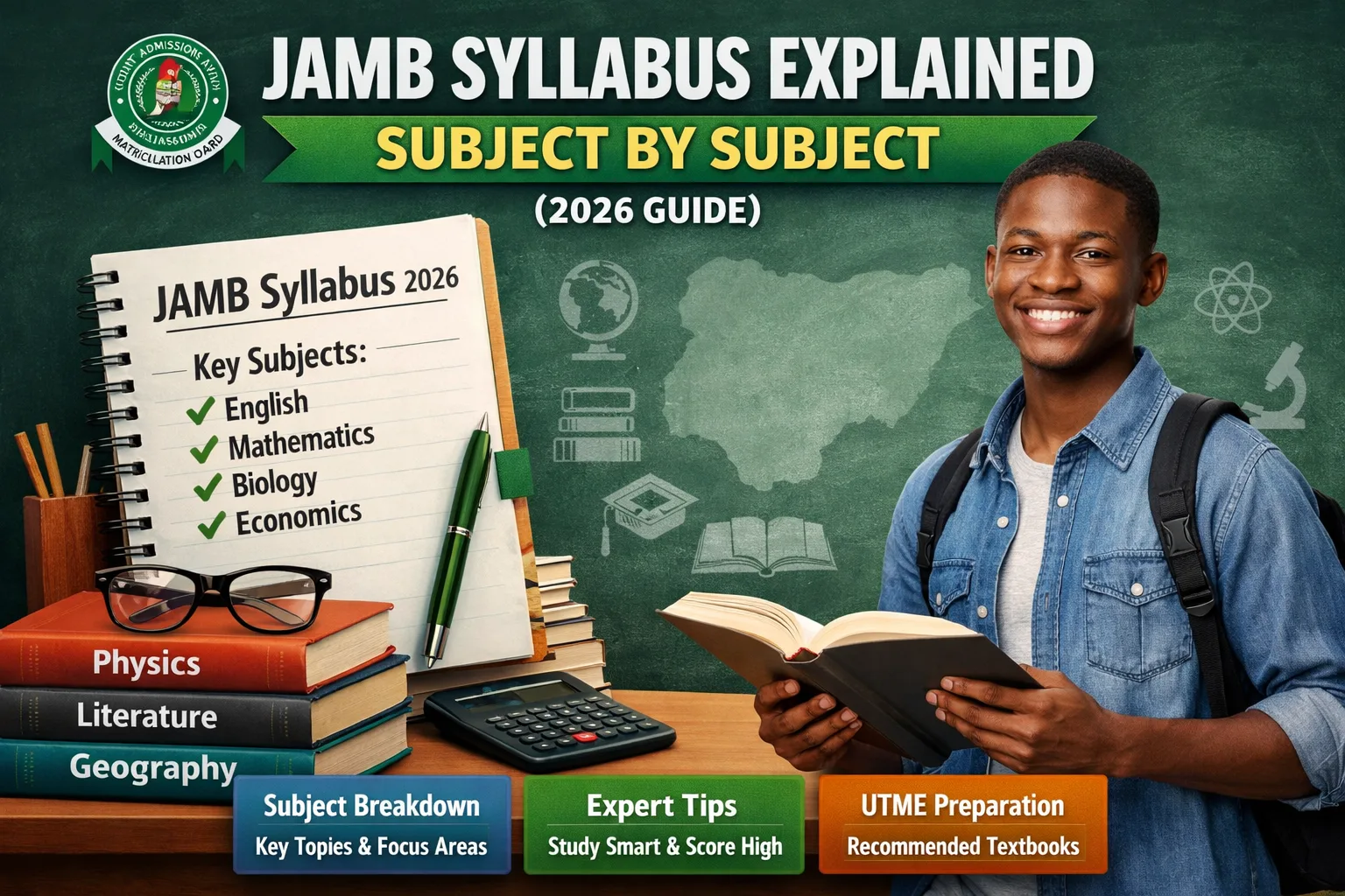 JAMB syllabus explained subject by subject for UTME candidates