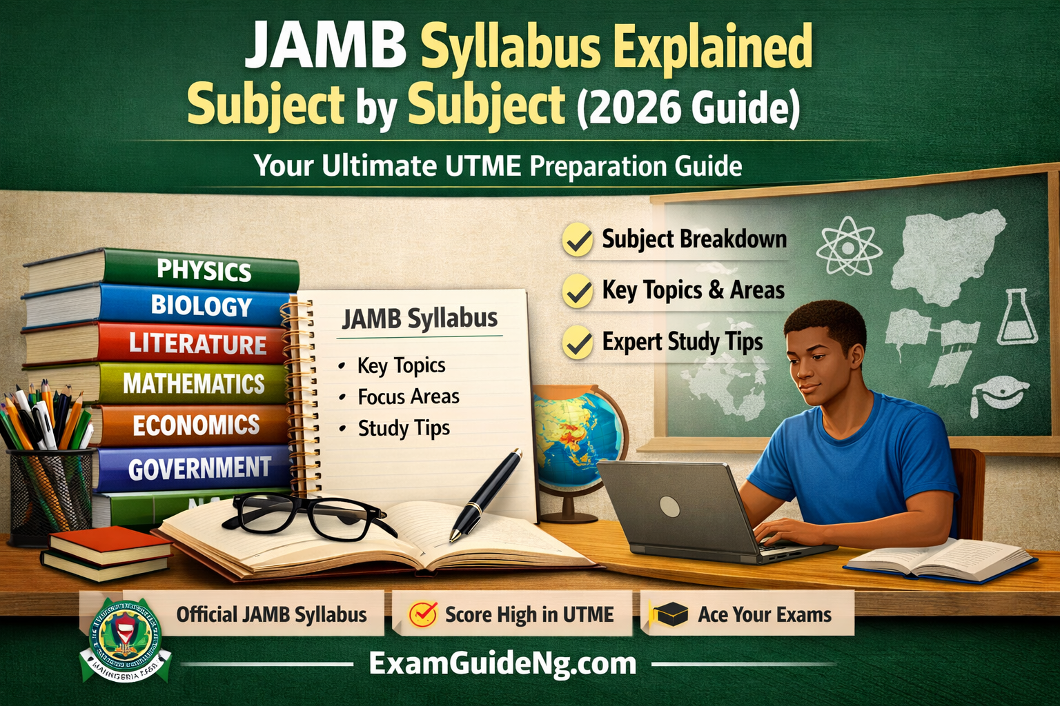 JAMB syllabus explained subject by subject for UTME candidates