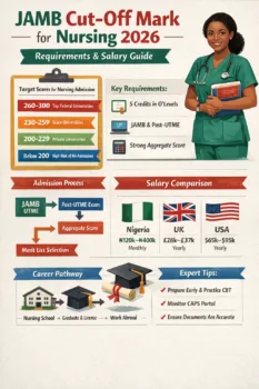 JAMB Cut-Off Mark for Nursing 2026