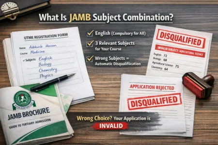 JAMB Subject Combination for All Courses 2026