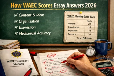 How WAEC Scores Essay Answers 2026