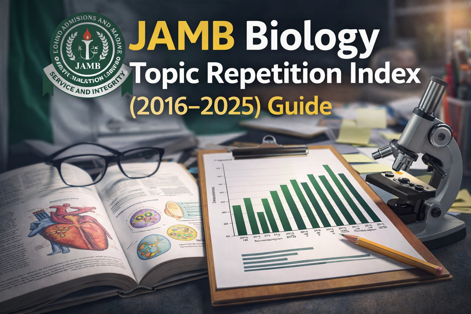 See JAMB Biology Topic Repetition Index (2016–2025) Guide