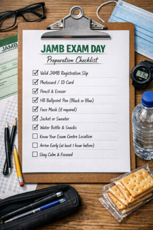 JAMB Exam Day Preparation Checklist 2026