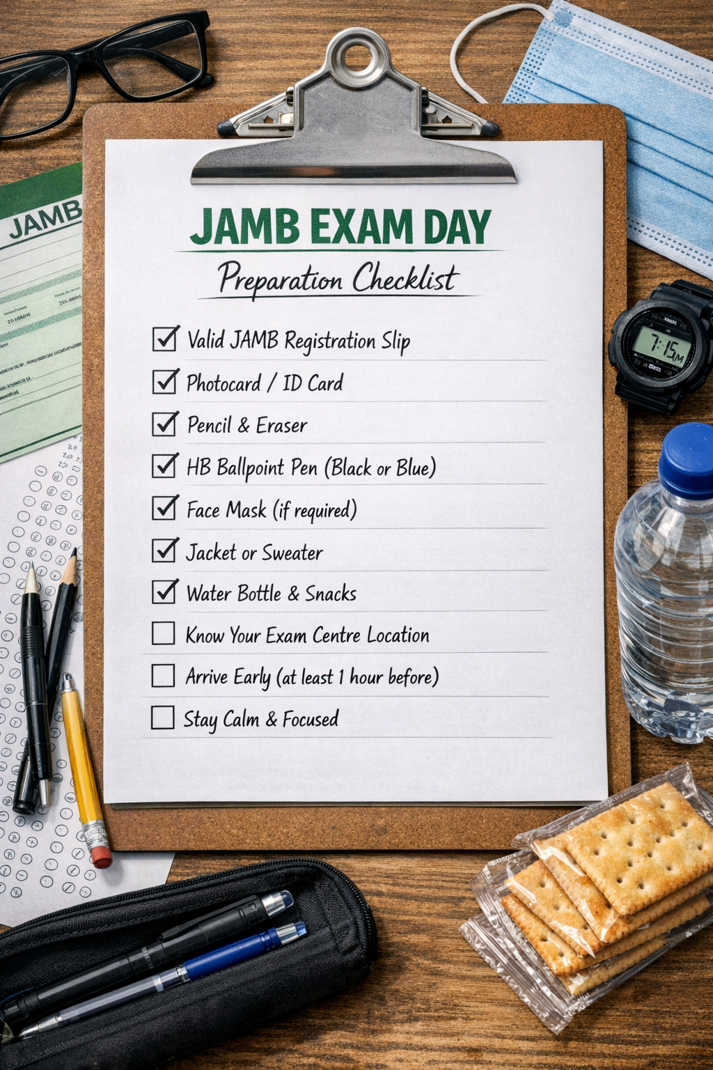 JAMB Exam Day Preparation Checklist 2026
