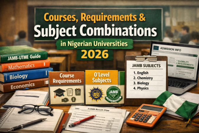 Courses, Requirements & Subject Combinations in Nigerian Universities