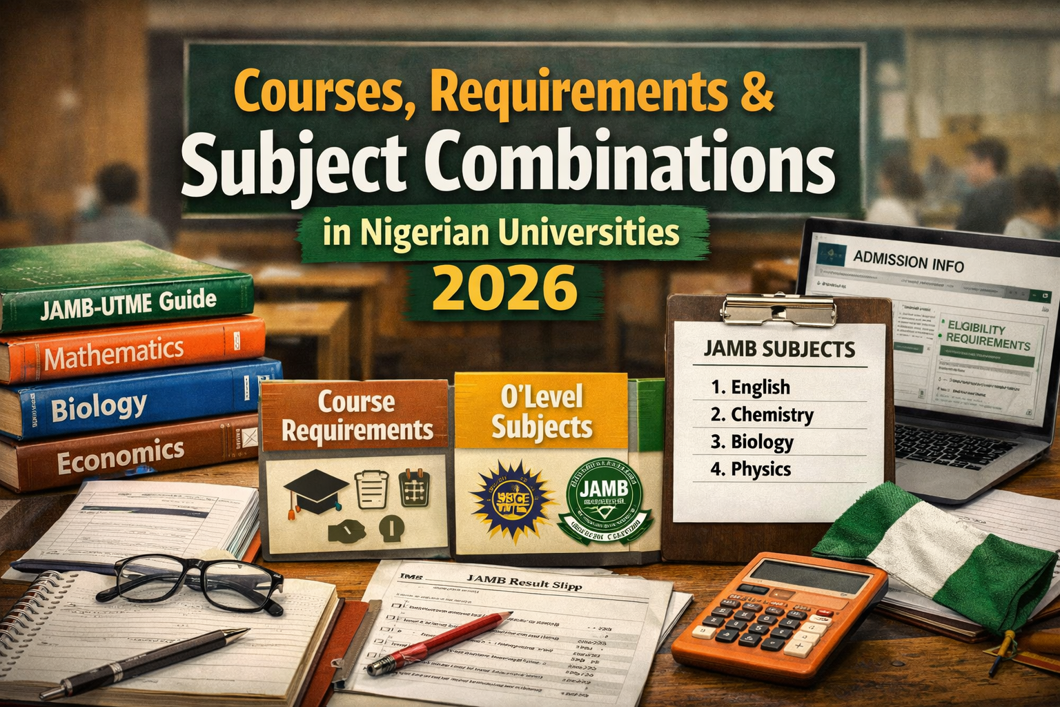 Courses, Requirements & Subject Combinations in Nigerian Universities