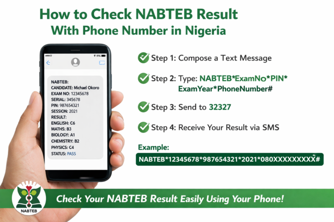 How to check NABTEB result with phone number in Nigeria step by step guide
