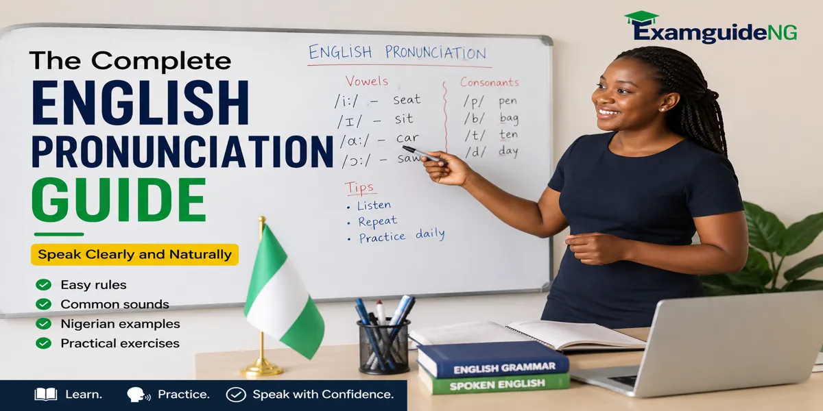 The Complete English Pronunciation Guide: Speak Clearly and Naturally for Nigerian practising English pronunciation